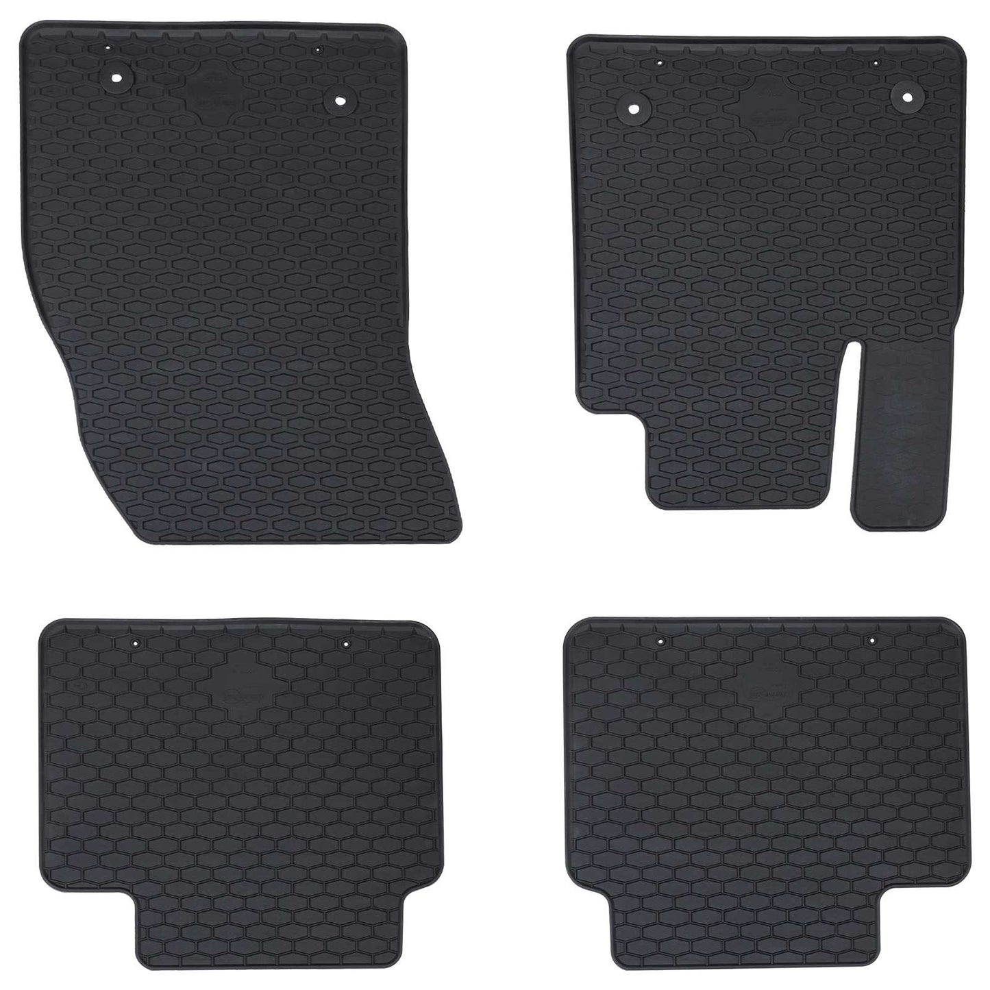 Bilmåtte 4 pcs Sort suitable for Ford Focus 2018- 4D Aft. Gummi