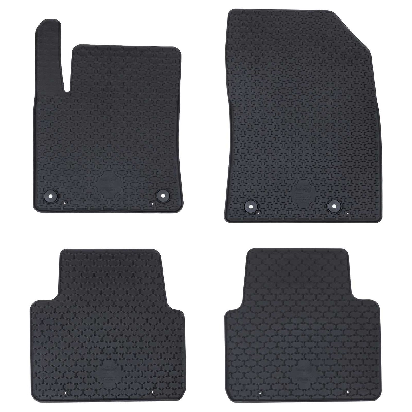 Bilmåtte 4 pcs Sort passer til CITROEN C3 AIRCROSS 2017- Gummi