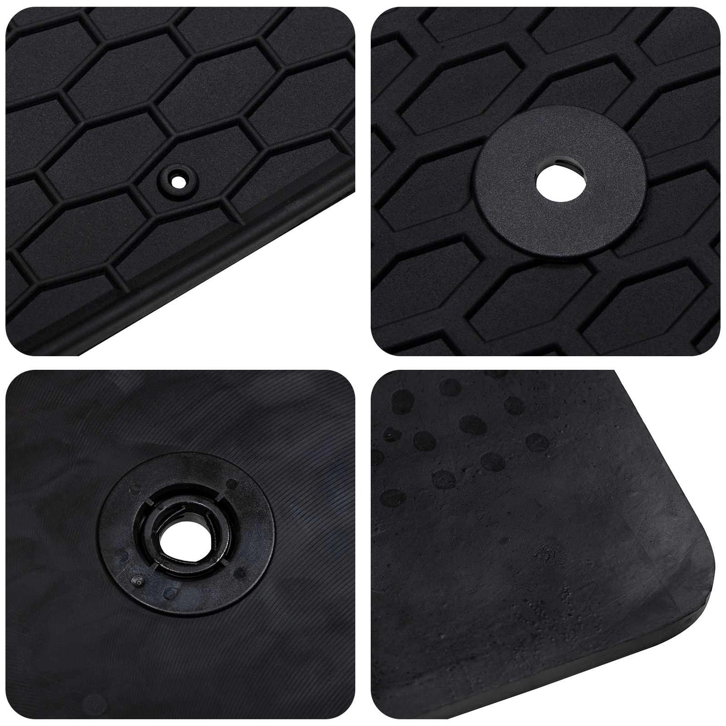 Bilmåtte 4 pcs Sort passer til CAPTUR 2020- Gummi