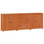 Sideboard med skuffe 3 pcs VoksBrun Massivt fyrretræ