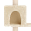 Kattetræ med sisal klatreposter Cremefarvet 177,5 cm