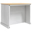 Køkkenvogn 2 pcs Hvid og Honning Voks 112 x 77 x 91,5 cm