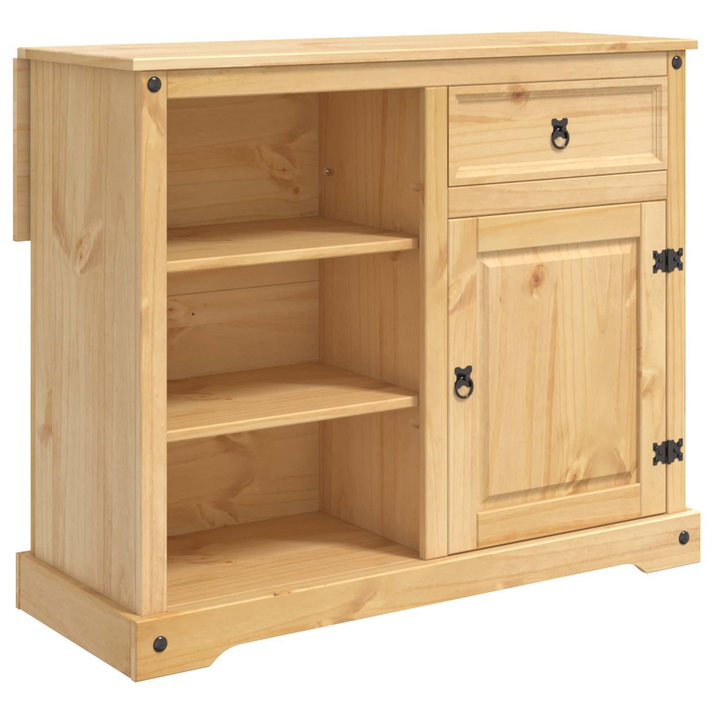 Køkkenvogn 2 pcs Honning Voks 112 x 70 x 91,5 cm Massiv fyr