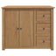 Køkkenvogn med dør PANAMA 2 pcs Honning Voks 112 x 77 x 90 cm