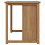 Køkkenvogn med dør PANAMA 2 pcs Honning Voks 112 x 77 x 90 cm