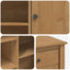 Køkkenvogn med hylde PANAMA 2 pcs Honning Voks 112 x 77 x 90 cm