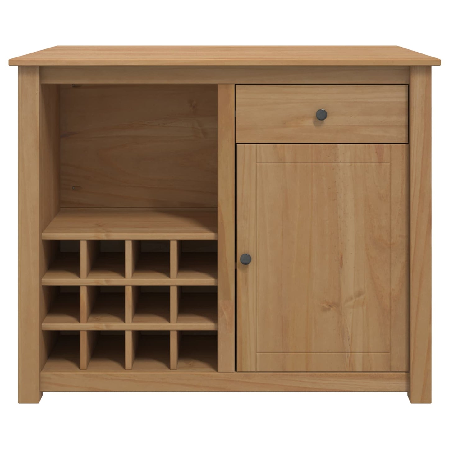 Køkkenvogn med dør PANAMA 2 pcs Honning Voks 112 x 77 x 90 cm
