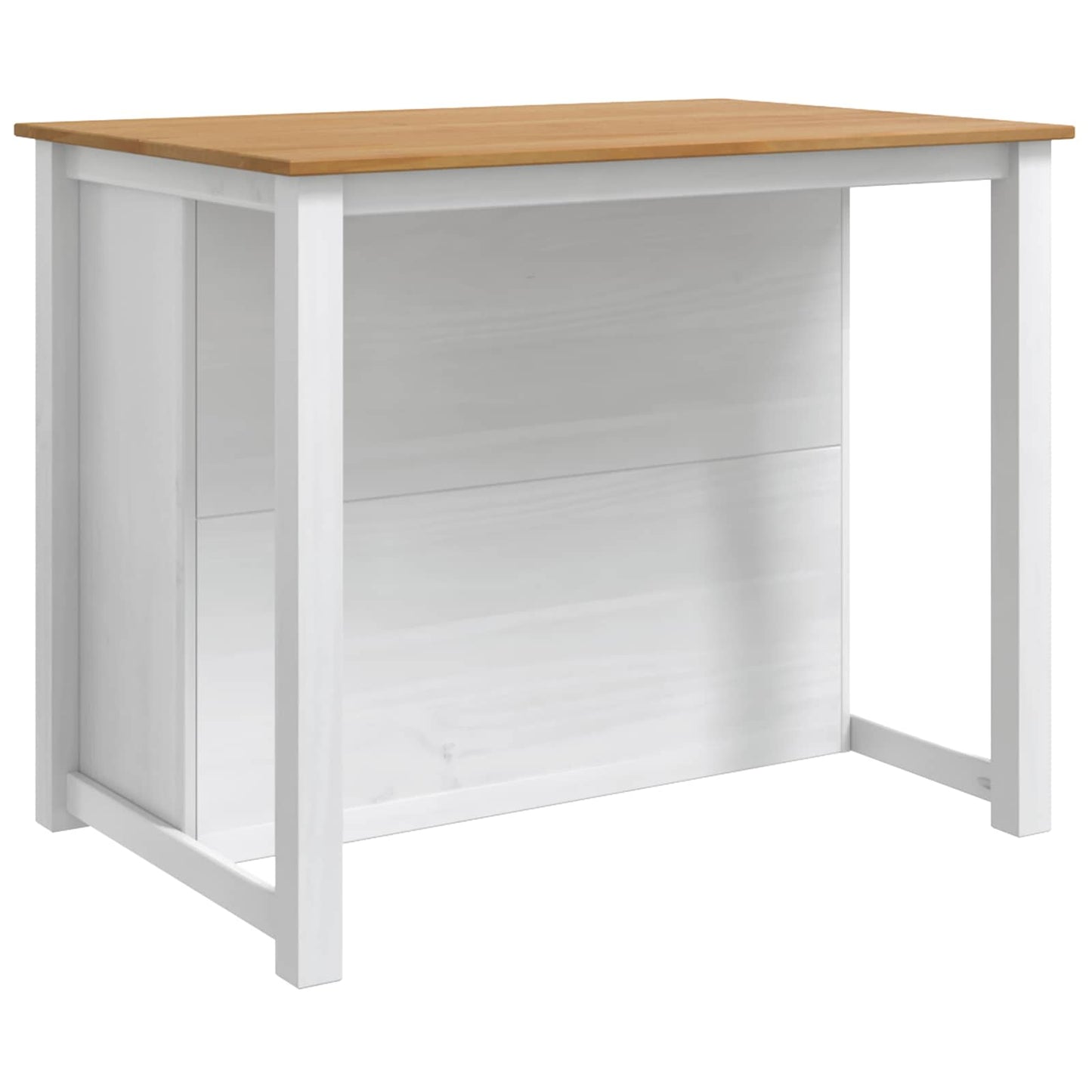 Køkkenvogn PANAMA 2 pcs Hvid og Honning Voks 112 x 77 x 90 cm
