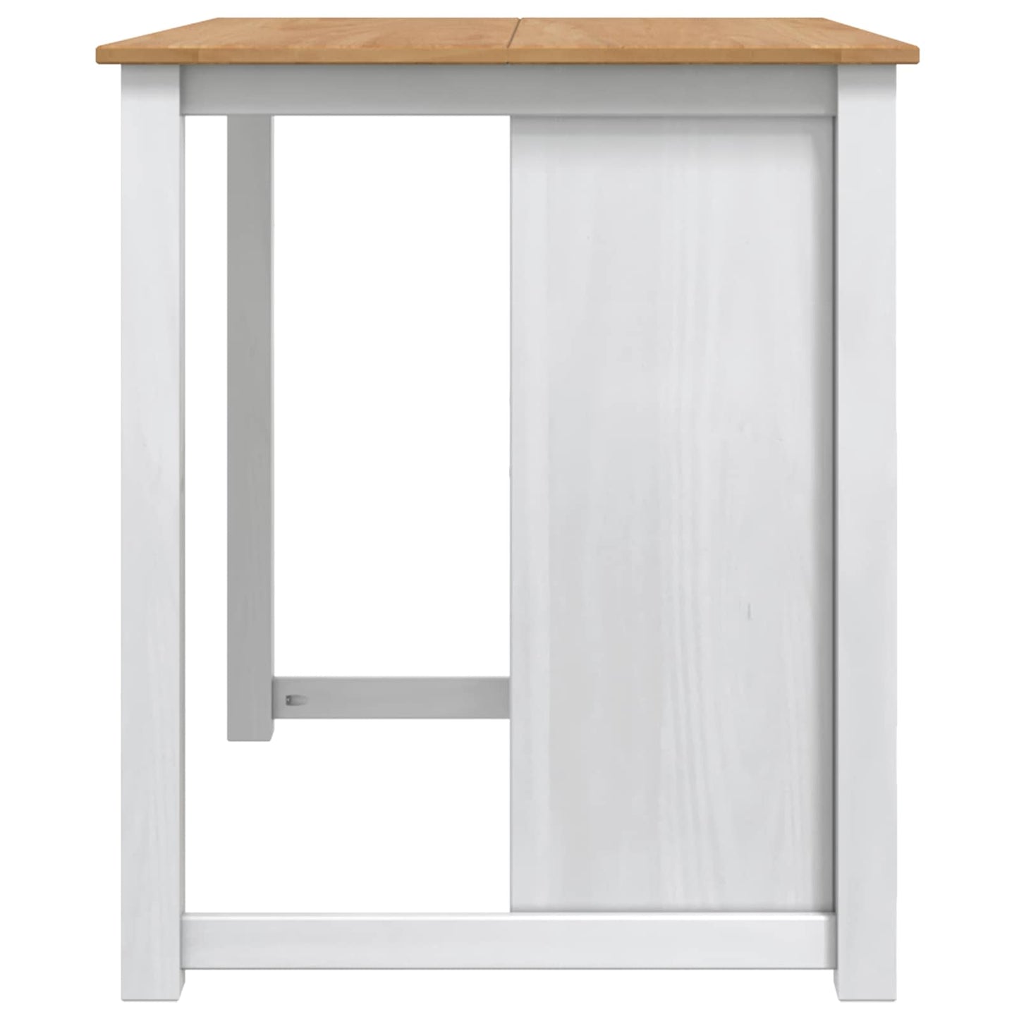 Køkkenvogn PANAMA 2 pcs Hvid og Honning Voks 112 x 77 x 90 cm