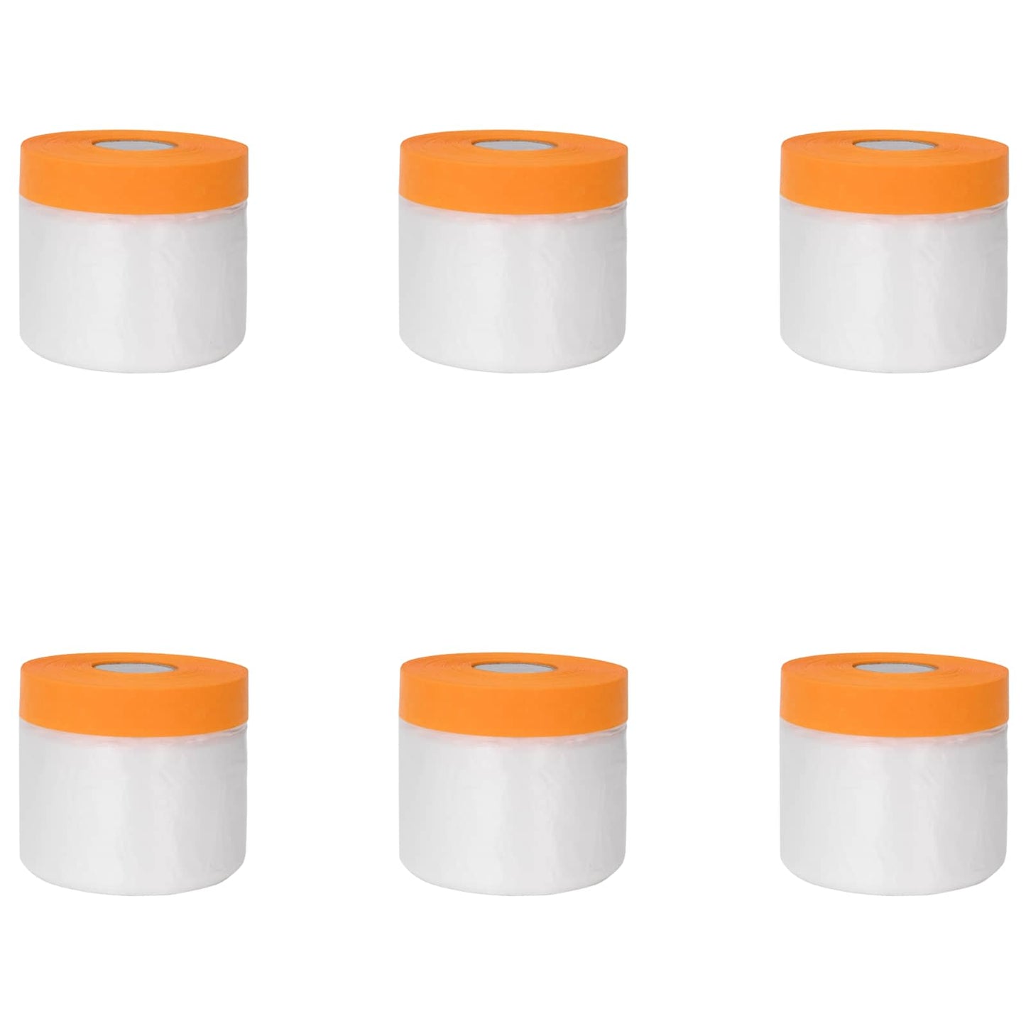 Støvbetræk med klæbende tape 6 pcs Transparent 55 x 3300 cm