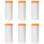 Støvbetræk med klæbende tape 6 pcs Transparent 210 x 2000 cm