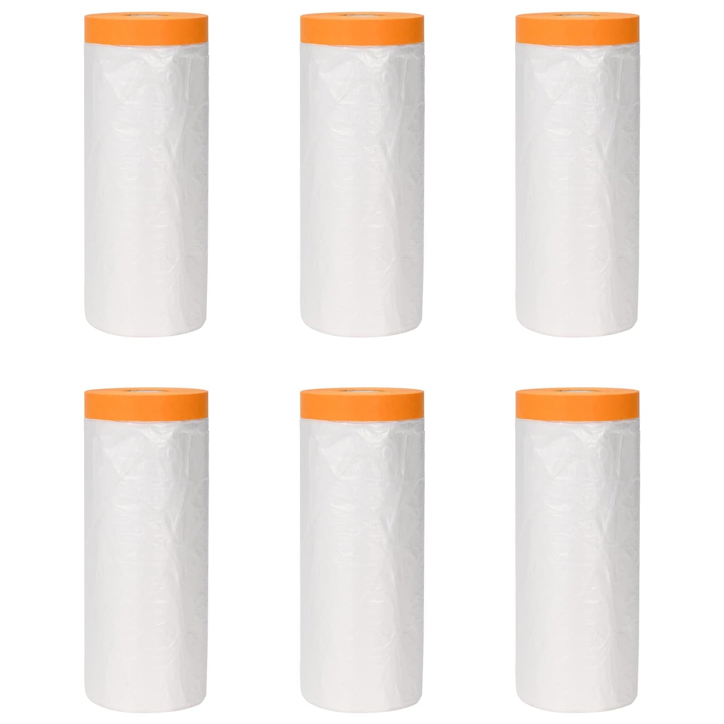 Støvbetræk med klæbende tape 6 pcs Transparent 270 x 1600 cm