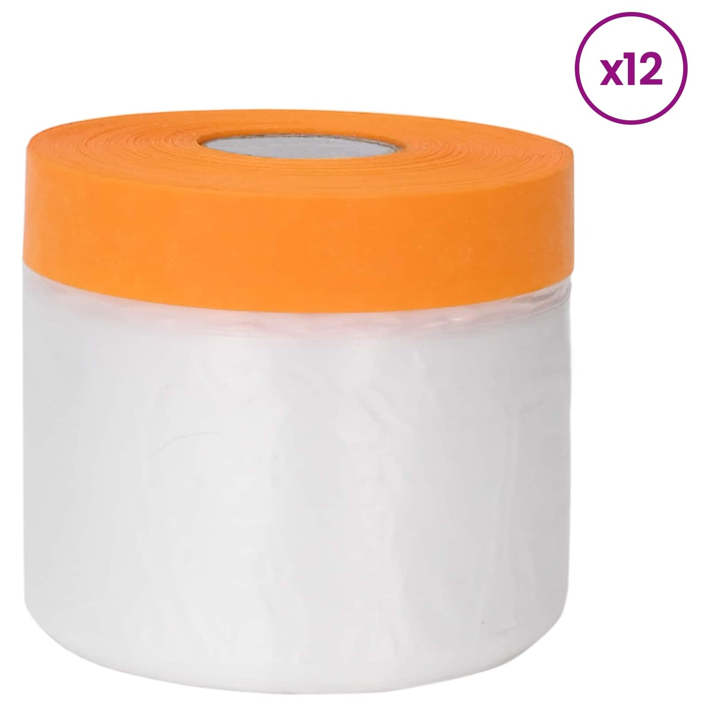 Støvbetræk med klæbende tape 12 pcs Transparent 55 x 3300 cm