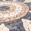 Mosaikfliser med blomsterdesign Flerfarvet 120 x 120 cm Marmor