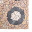 Mosaikfliser med blomsterdesign Flerfarvet 120 x 120 cm Marmor