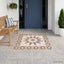 Mosaikfliser med blomsterdesign Flerfarvet 120 x 120 cm Marmor