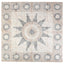 Mosaikfliser med blomsterdesign Flerfarvet 120 x 120 cm Marmor