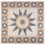 Mosaikfliser med blomsterdesign Flerfarvet 120 x 120 cm Marmor