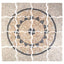 Mosaic Fliser Solsikke Mønster Flerfarvet 120 x 120 cm Marmor