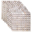 Mosaik Fliser Cremefarvet 30 x 30 cm Marmor