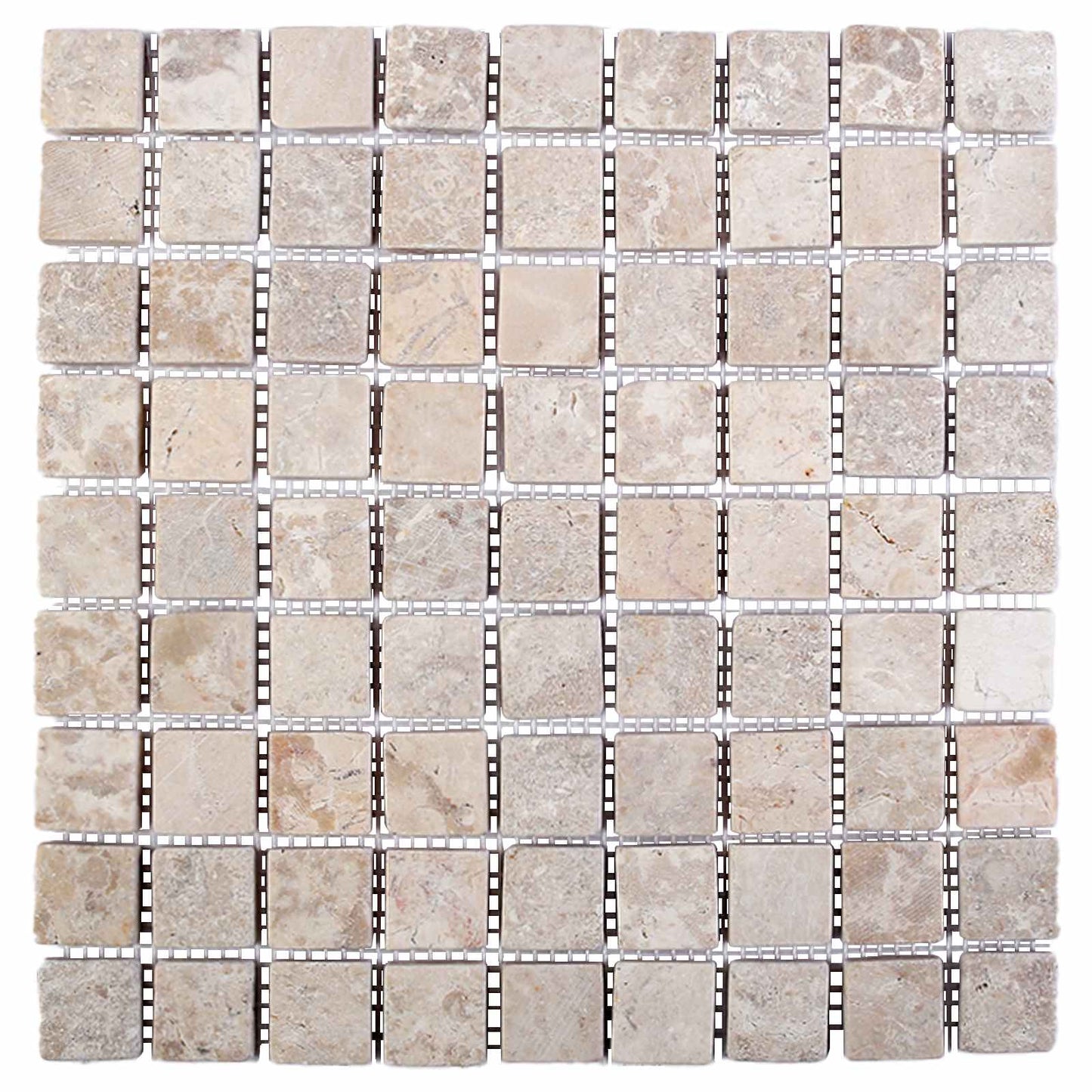 Mosaik Fliser Cremefarvet 30 x 30 cm Marmor