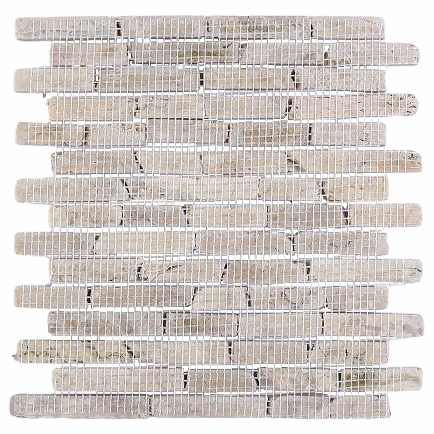 Mosaik Fliser Cremefarvet 30 x 30 cm Marmor