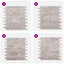 Mosaik Fliser Cremefarvet 30 x 30 cm Marmor