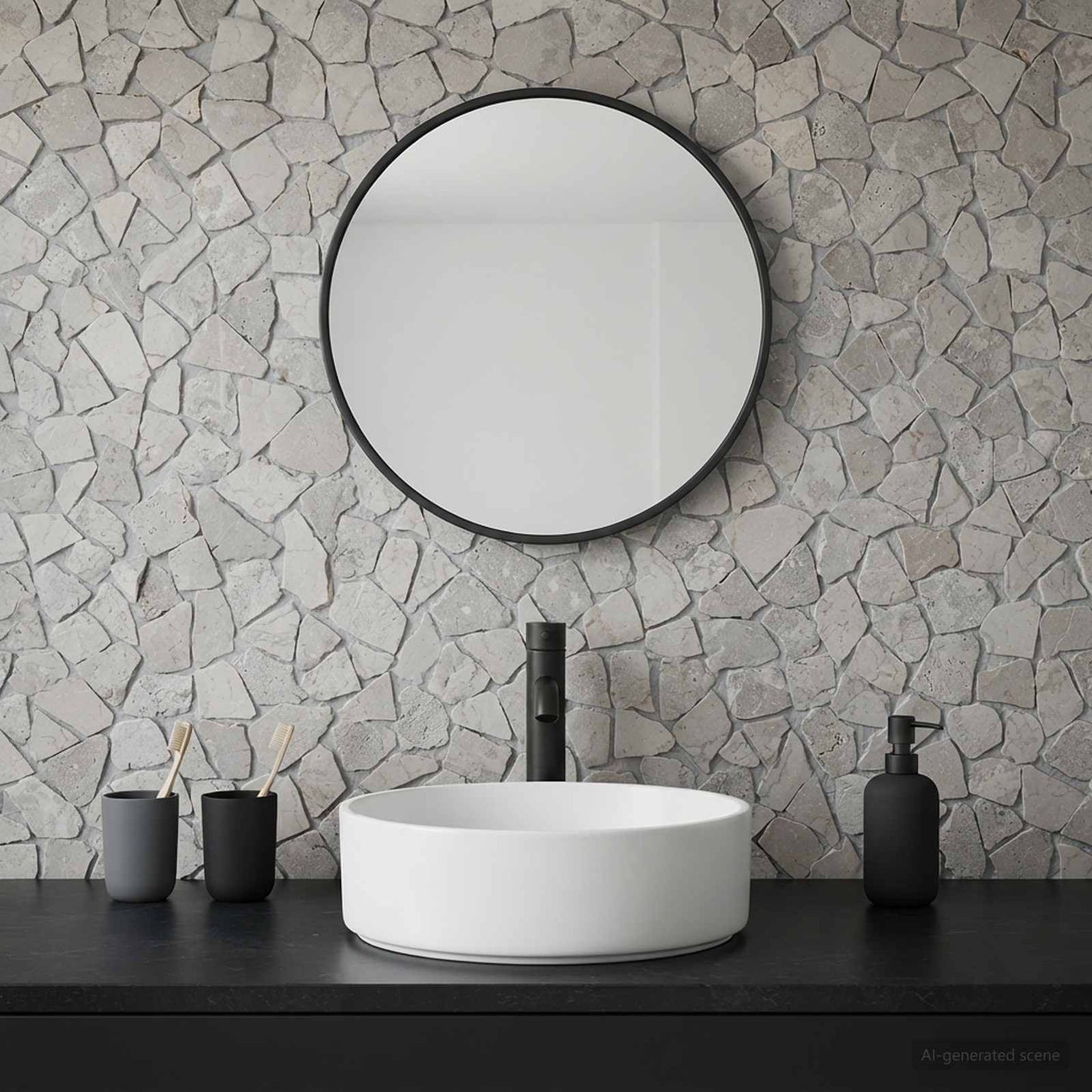 Mosaik Fliser Cremefarvet 30 x 30 cm Marmor