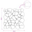 Mosaik Fliser Cremefarvet 30 x 30 cm Marmor