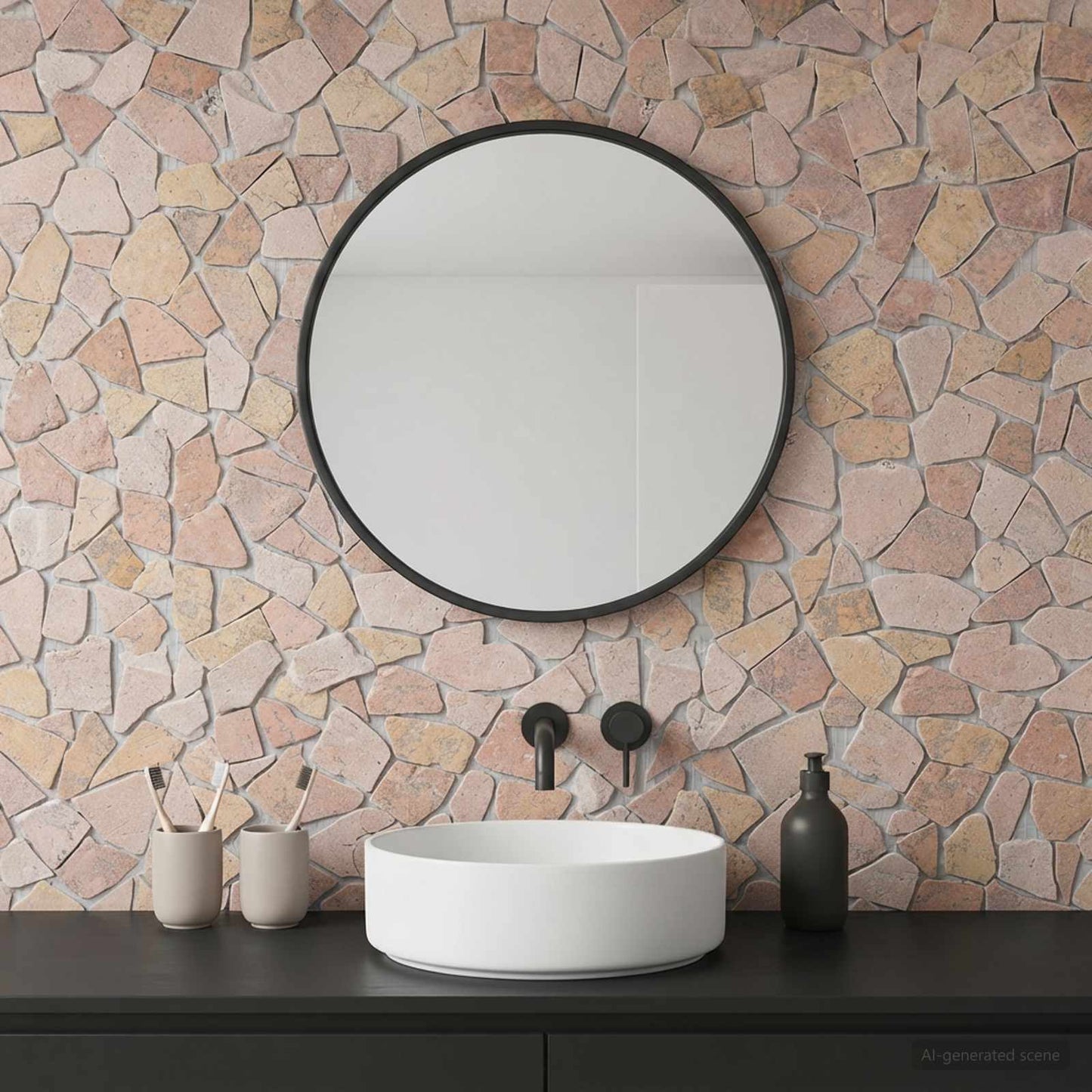Mosaik Fliser Rød 30 x 30 cm Marmor