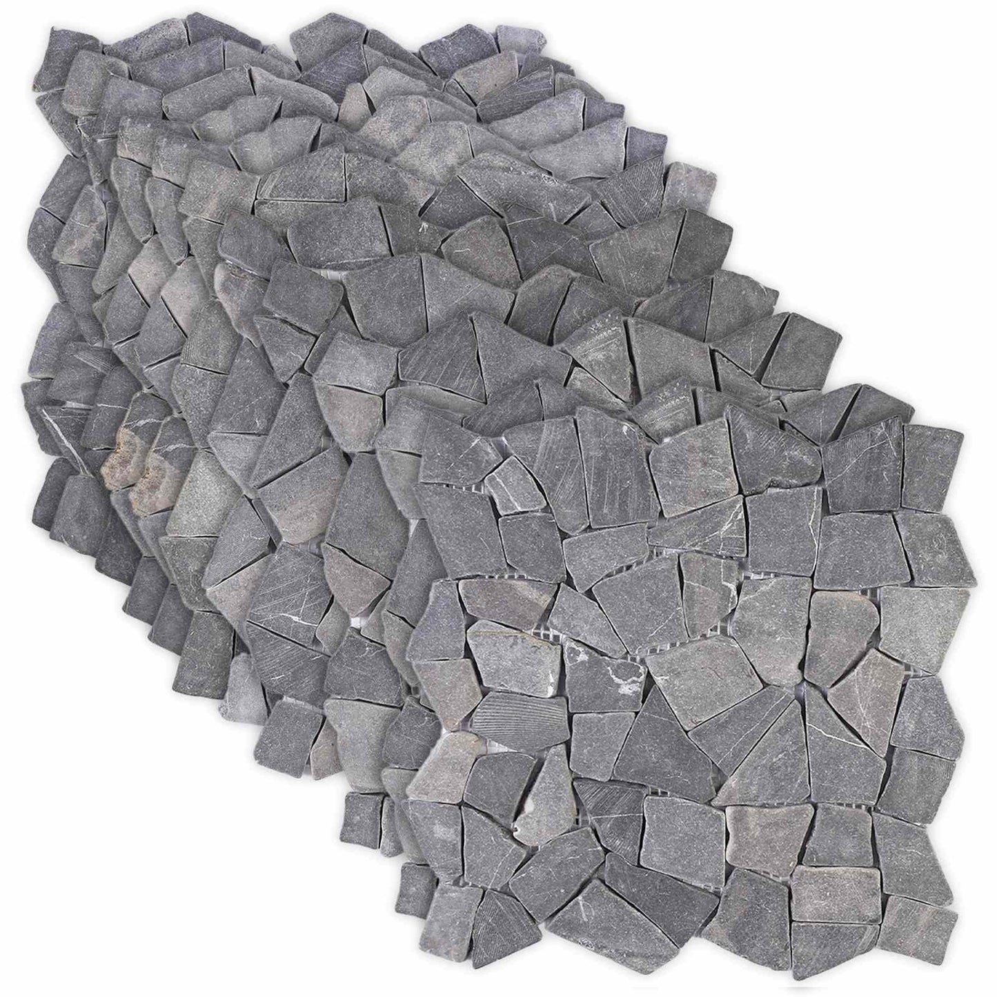 Mosaik Fliser Mørkegrå 30 x 30 cm Marmor