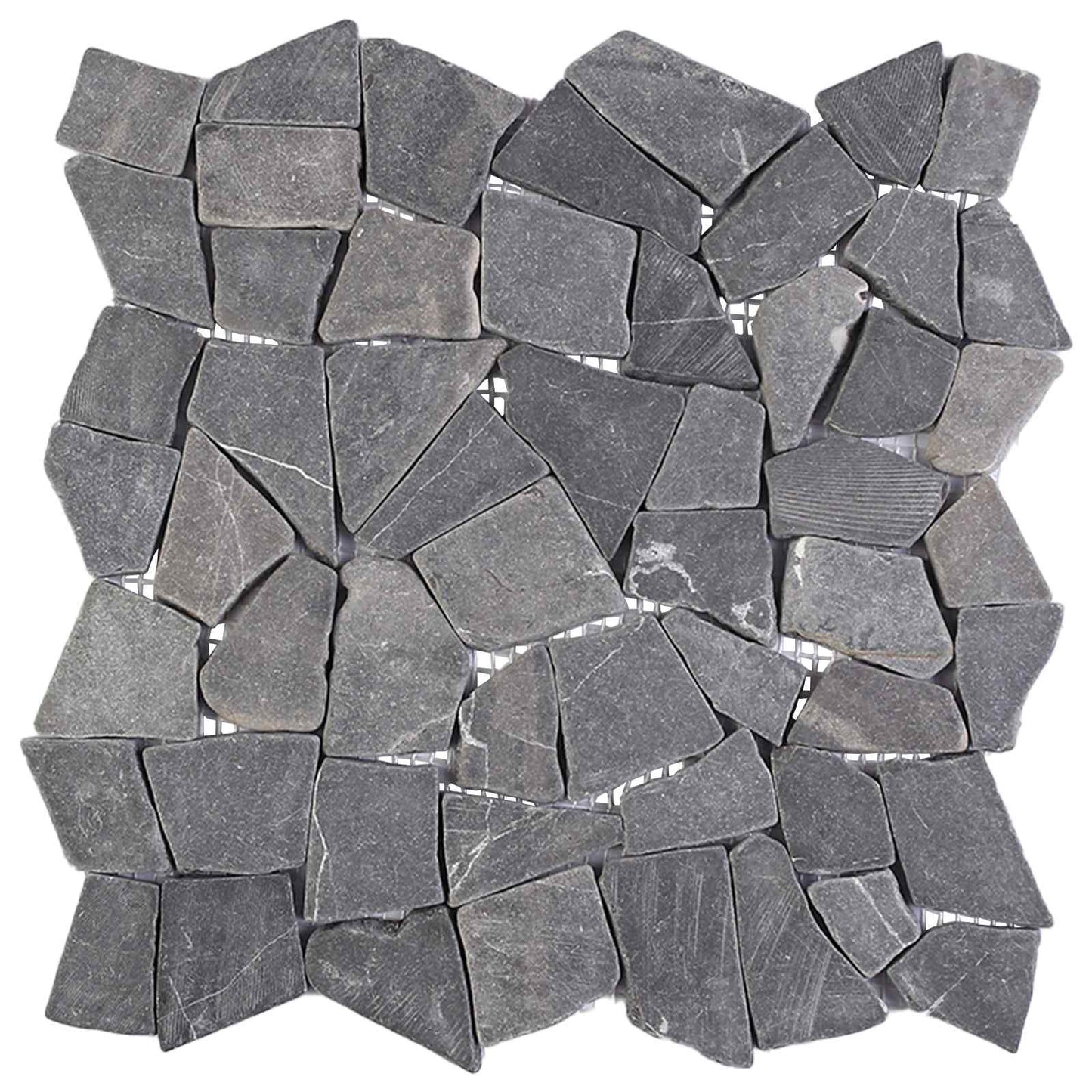 Mosaik Fliser Mørkegrå 30 x 30 cm Marmor