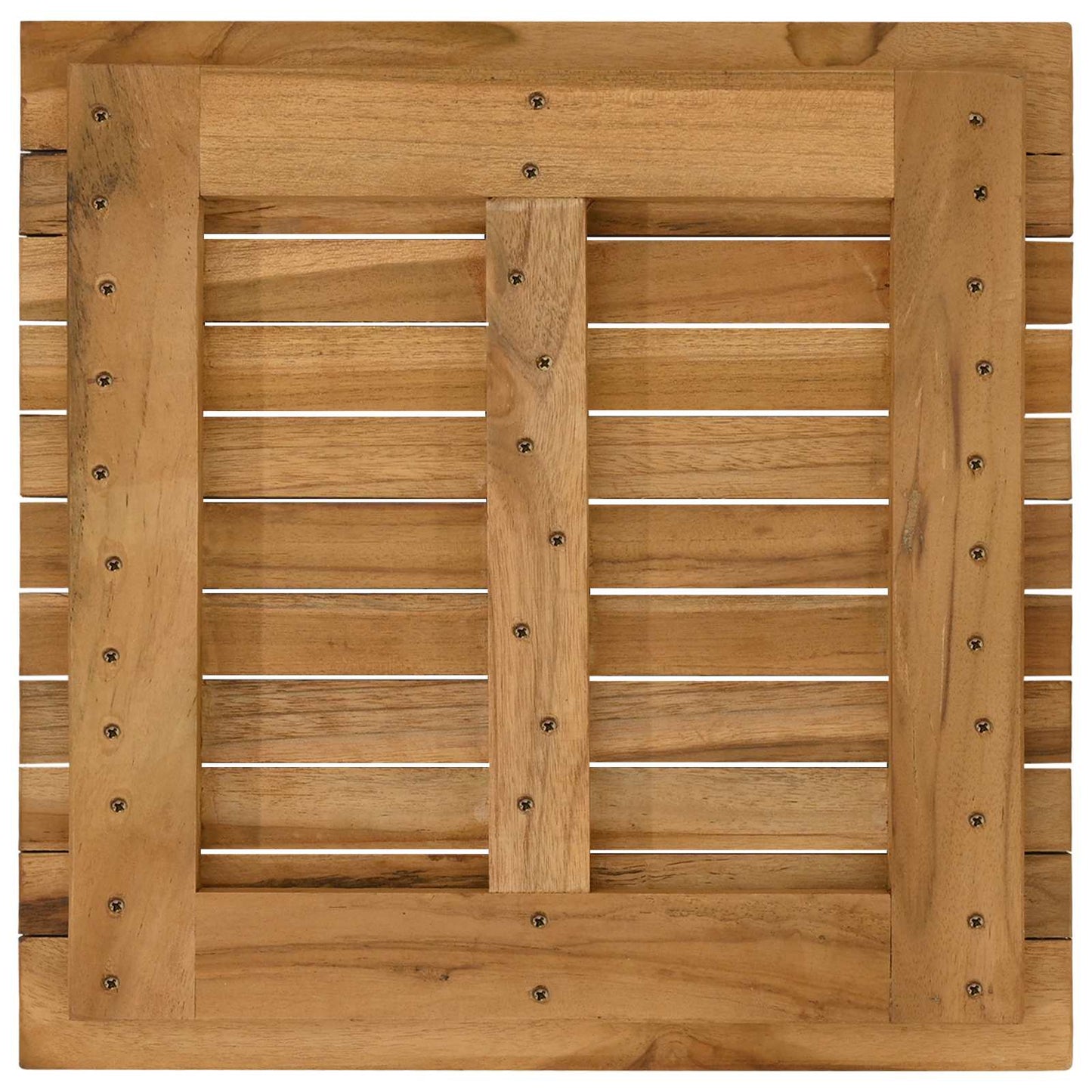 Bordplade 50 x 50 x 3,5 cm Firkantet Massiv Teaktræ Naturfarvet