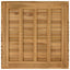 Bordplade 80 x 80 x 3,5 cm Firkantet Massiv Teaktræ Naturfarvet