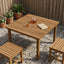 Bordplade 90 x 90 x 3,5 cm Firkantet Massiv Teaktræ Naturfarvet