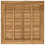 Bordplade 90 x 90 x 3,5 cm Firkantet Massiv Teaktræ Naturfarvet