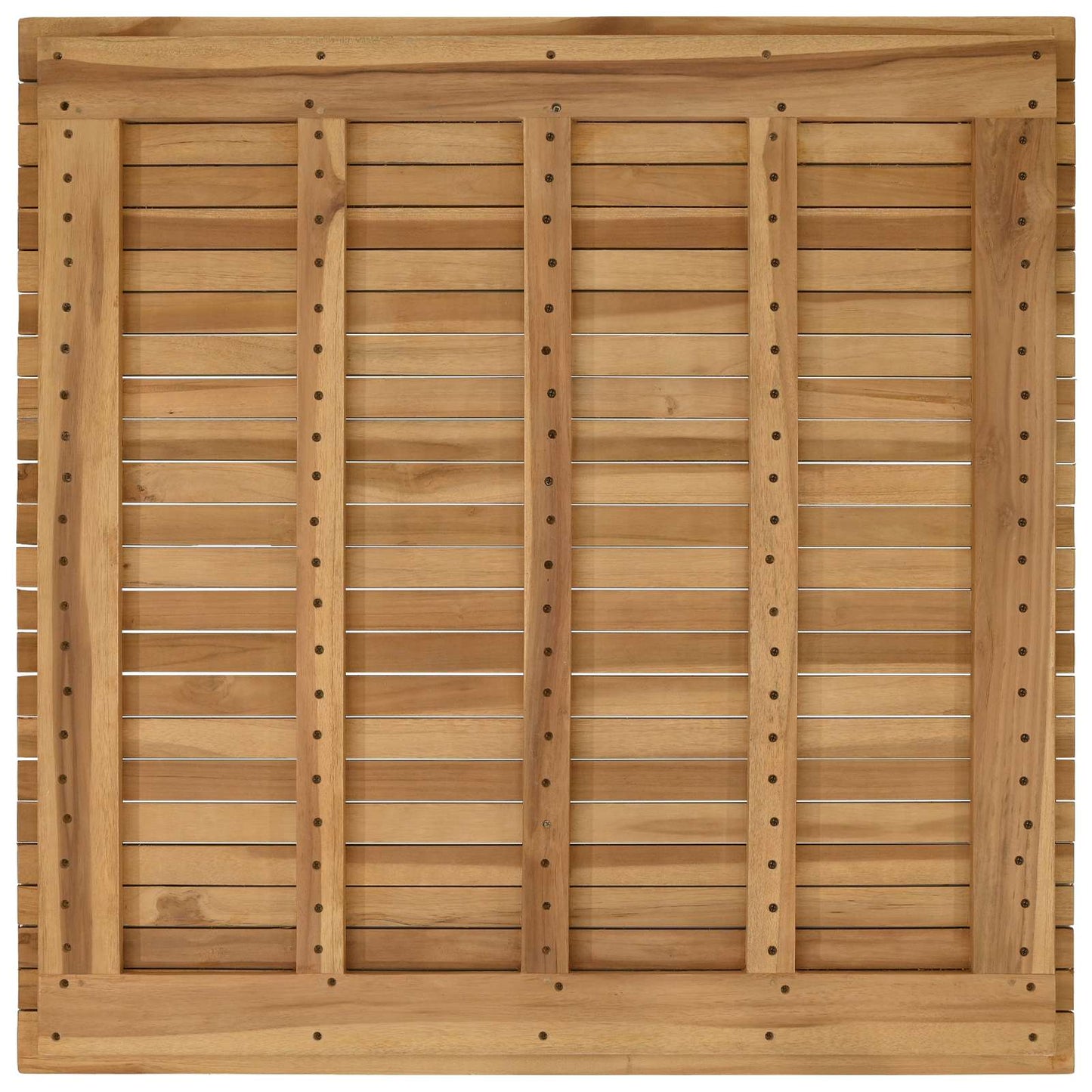 Bordplade 90 x 90 x 3,5 cm Firkantet Massiv Teaktræ Naturfarvet