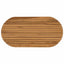 Bordplade 100 x 50 x 3,5 cm Oval Massiv Teaktræ Naturfarvet
