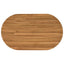 Bordplade 120 x 70 x 3,5 cm Oval Massiv Teaktræ Naturfarvet