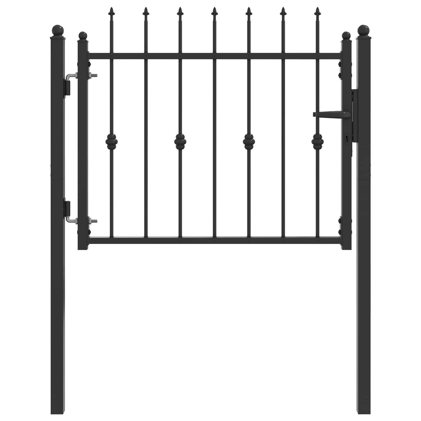 Hegnport HORST 100 x 75 cm Metal Sort Låses