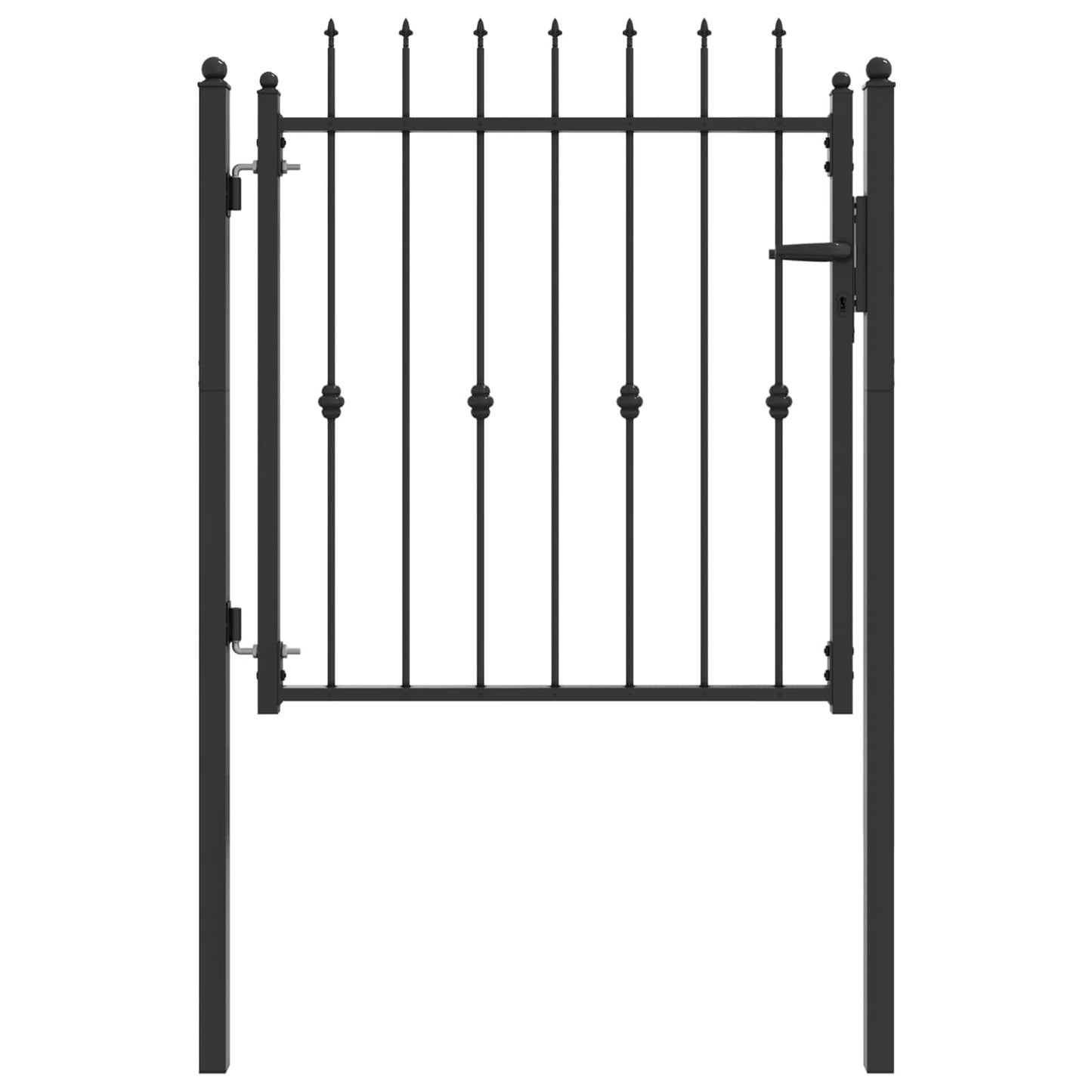 Hegnport HORST 100 x 100 cm Metal Sort Låses