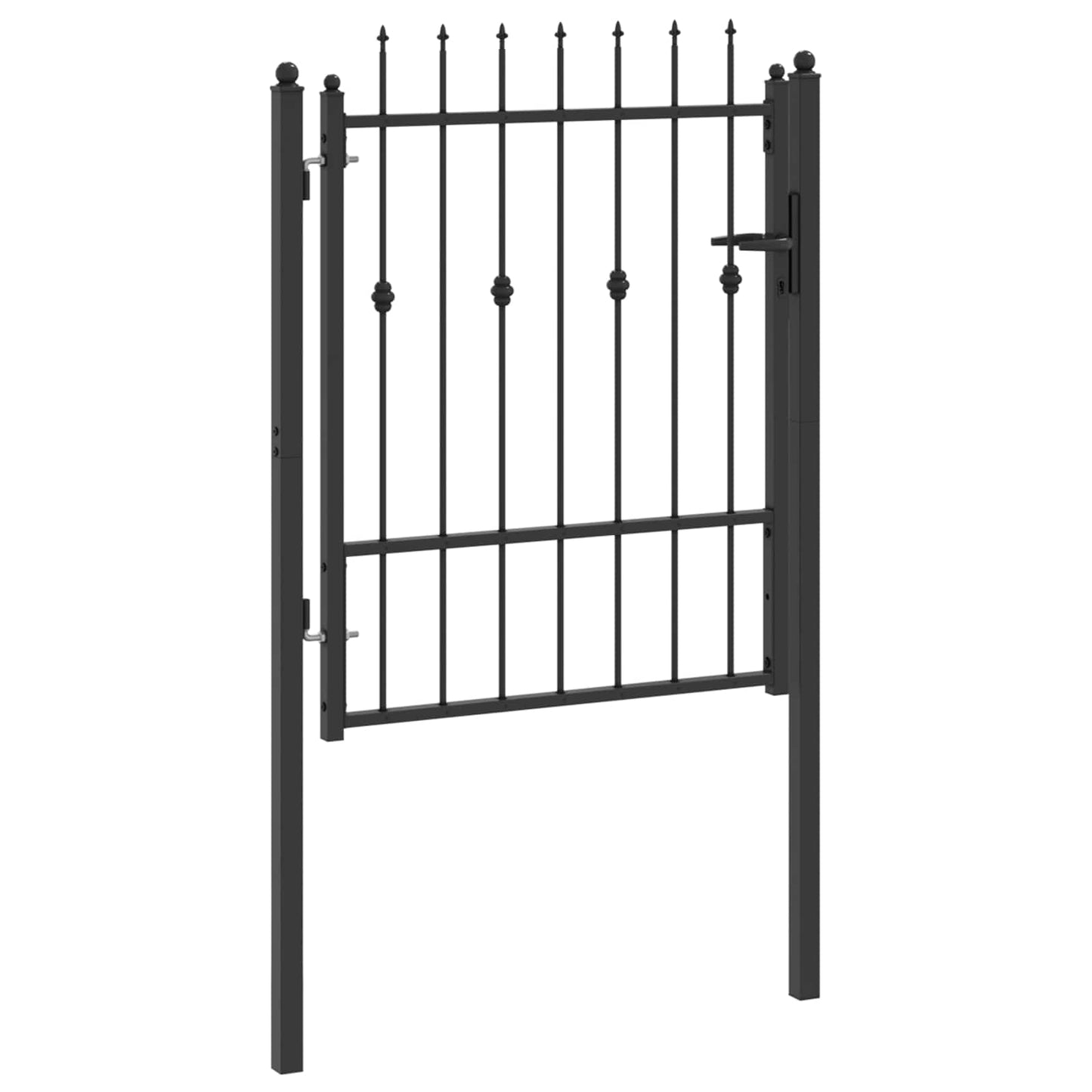 Hegnport HORST 100 x 125 cm Metal Sort Låses