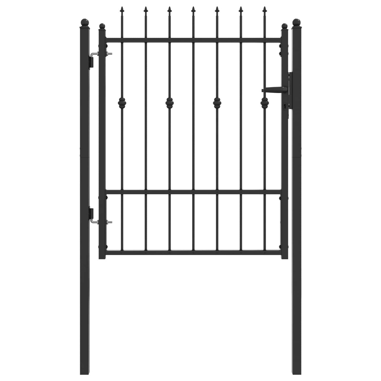 Hegnport HORST 100 x 125 cm Metal Sort Låses
