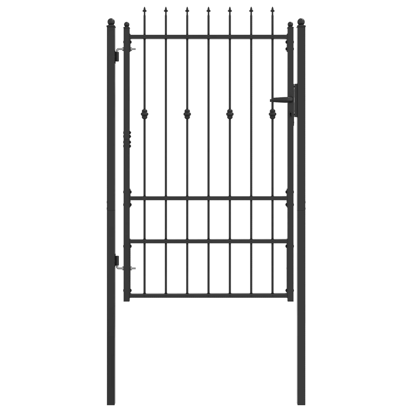 Hegnport HORST 100 x 150 cm Metal Sort Låses