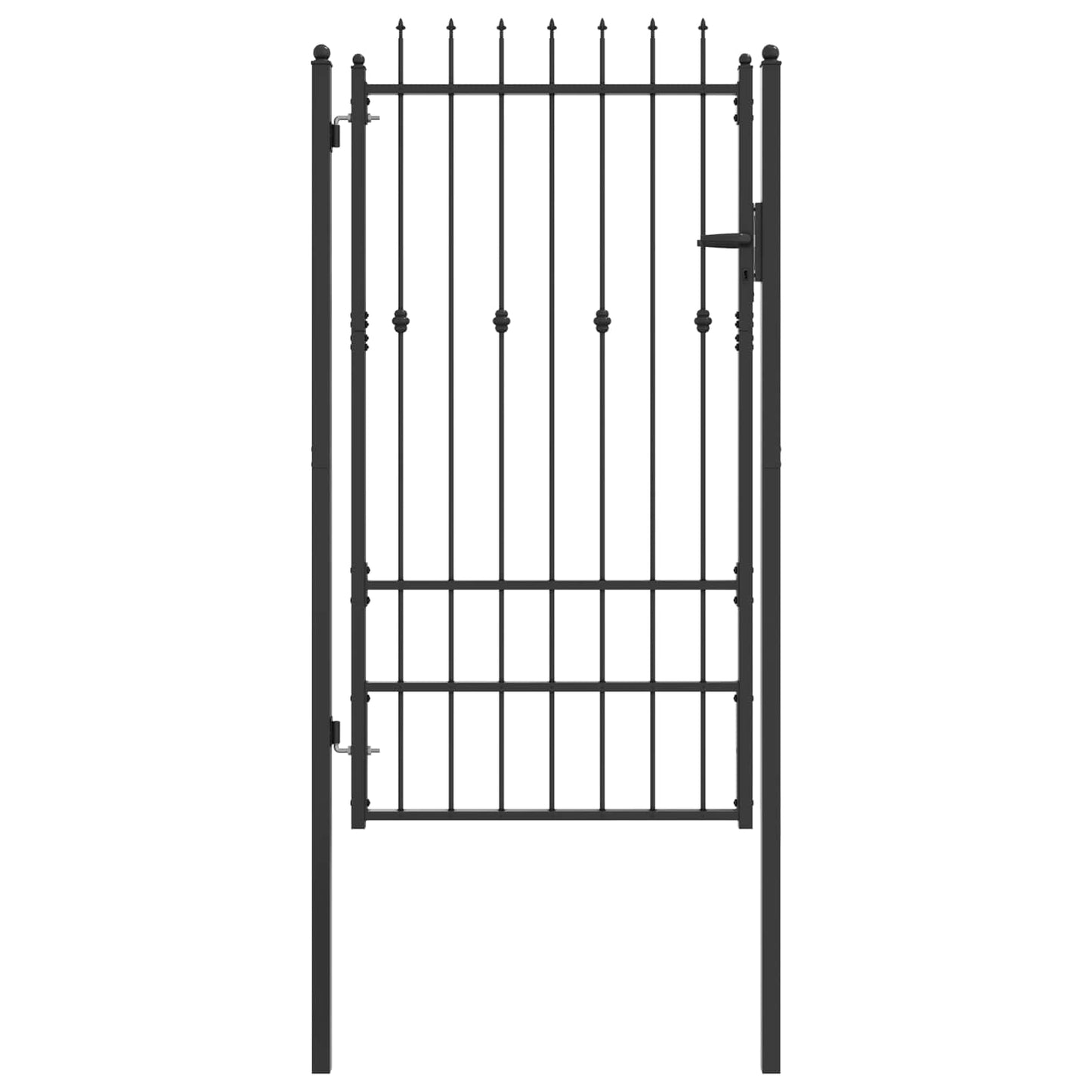 Hegnport HORST 100 x 175 cm Metal Sort Låses