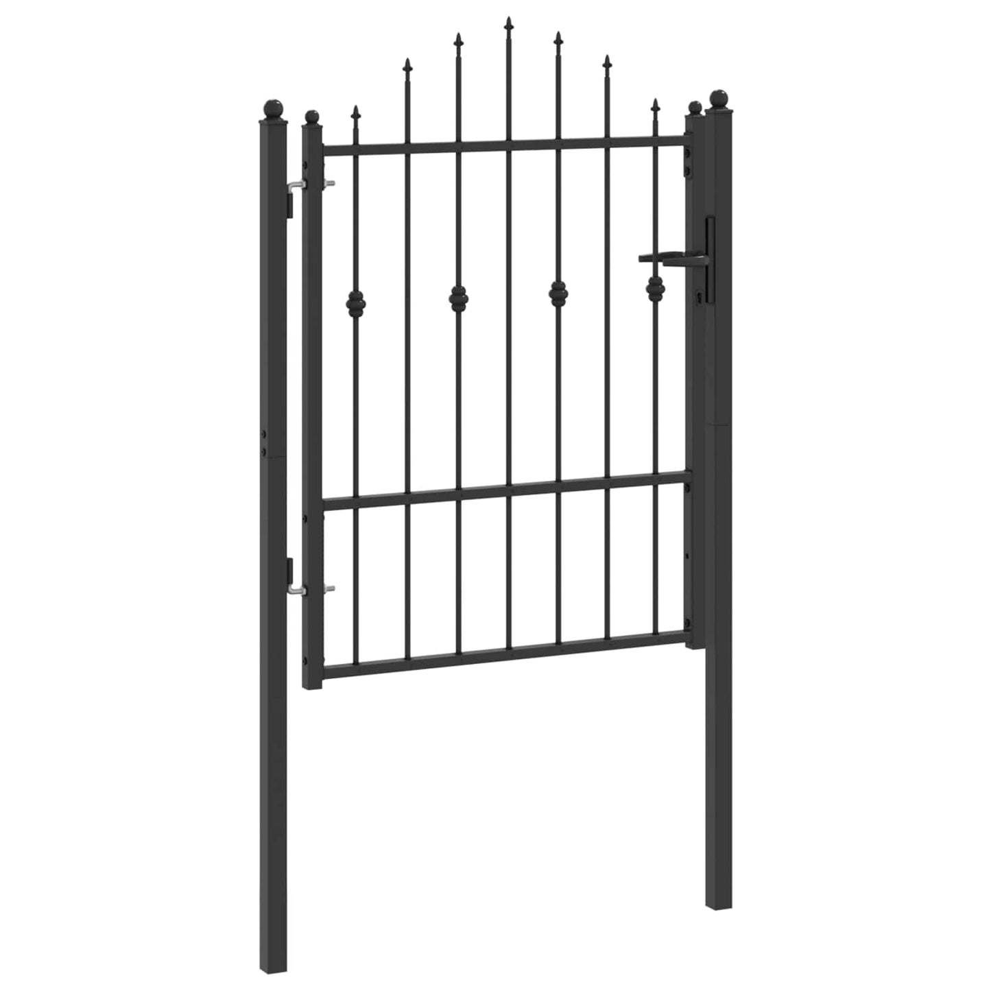 Hegnport HORST 100 x 125 cm Metal Sort Låses