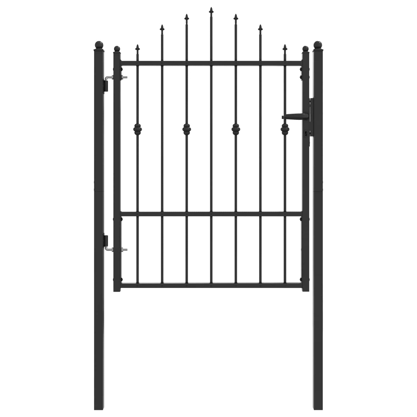 Hegnport HORST 100 x 125 cm Metal Sort Låses