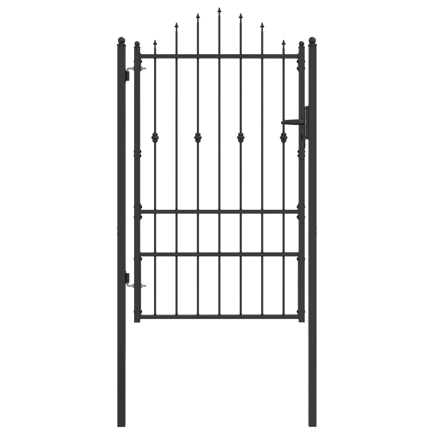 Hegnport HORST 100 x 150 cm Metal Sort Låses