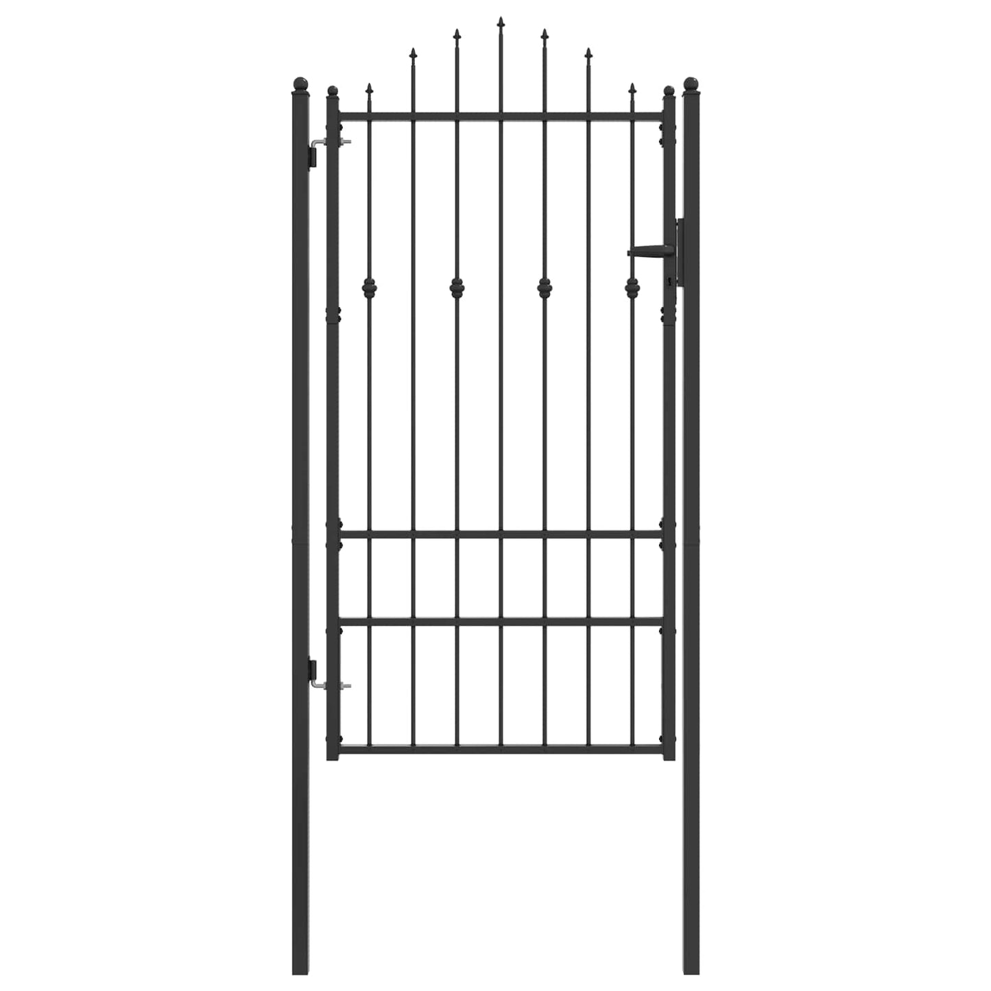 Hegnport HORST 100 x 175 cm Metal Sort Låses