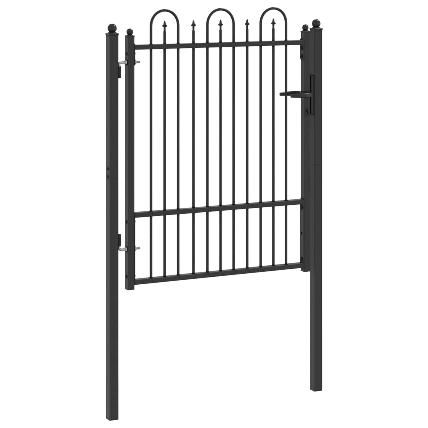 Hegnport HORST 100 x 125 cm Metal Sort Låses